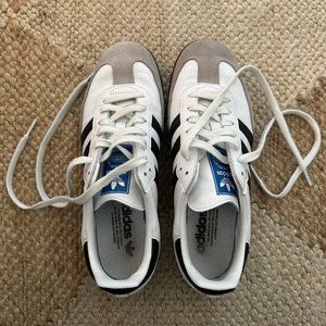 Adidas Samba Suede-Trimmed Shoes - UK 7, 7.5 M, 8.5 W